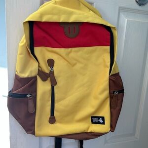 Disney Mickey Mouse Yellow and Red Backpack